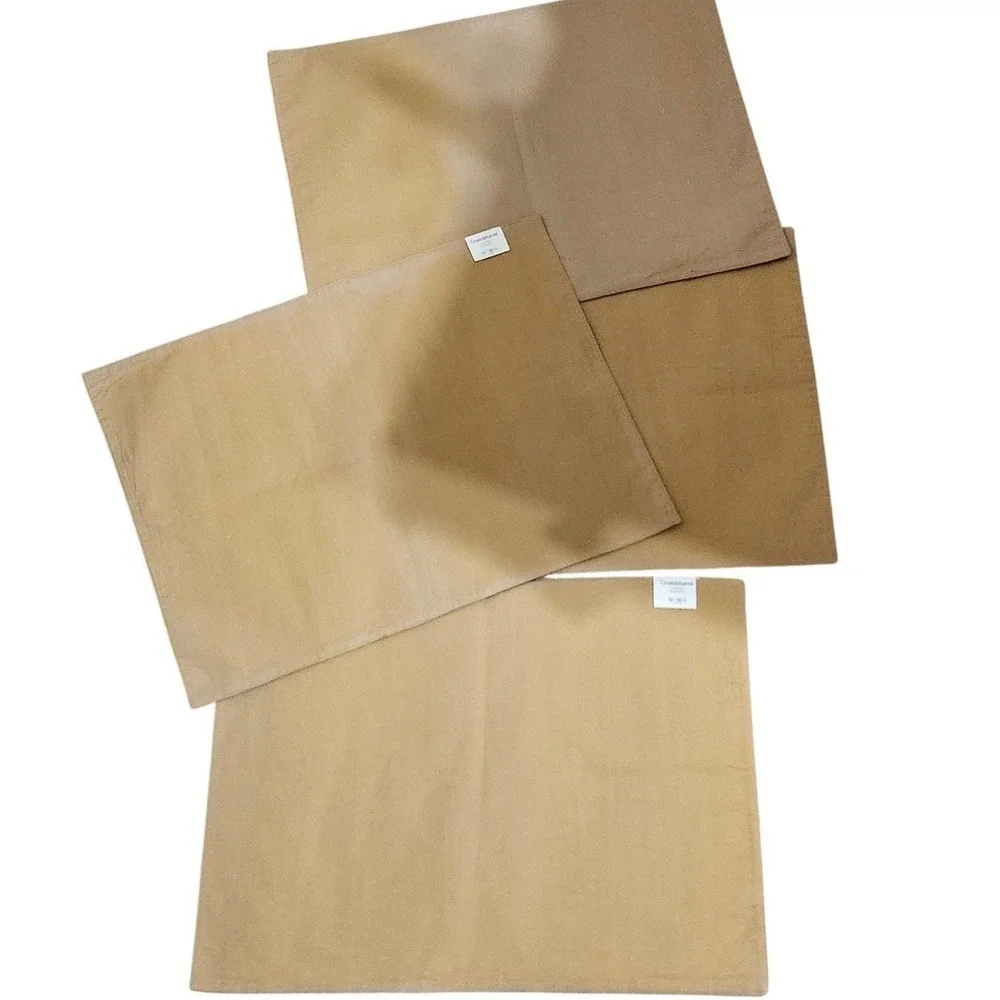 Crate & Barrel Latitude Placemats Set of 4 Multi Color Striped Modern 510-599
